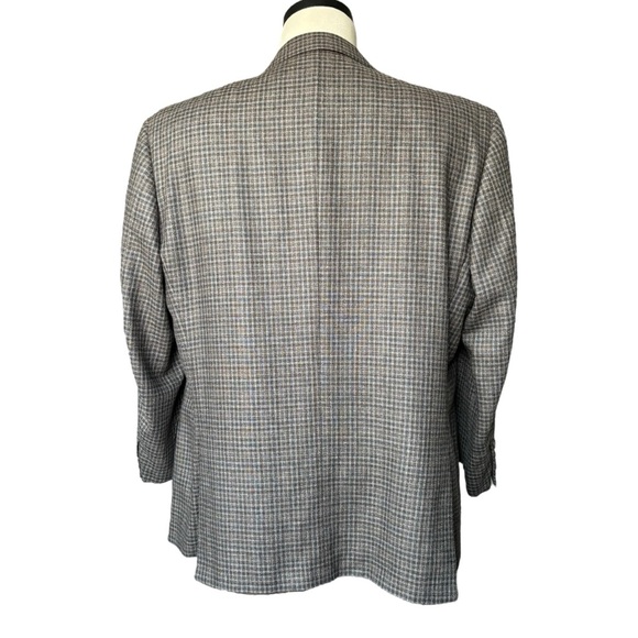 Canali Lightweight European silk/wool blend plaid check blazer | 58R IT (US 48R) - Picture 7 of 16